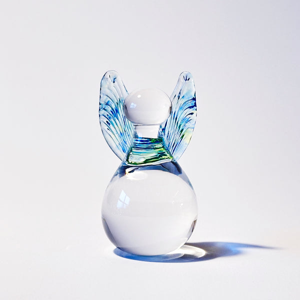 Guardian angel - clear/blue wings