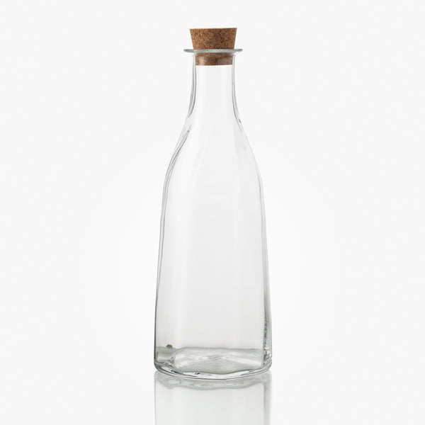 Herringbone Bottle, Clear