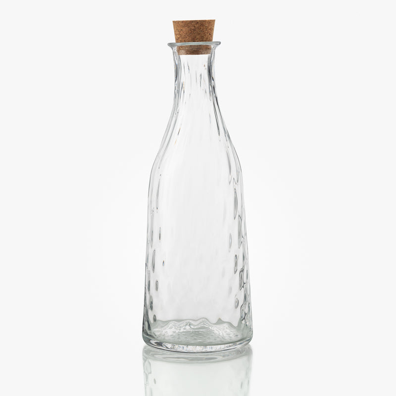 Herringbone Bottle, Clear